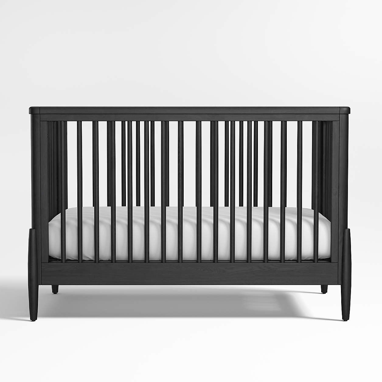 Bodie Black Wood Convertible Crib + Reviews | Crate & Kids | Crate & Barrel
