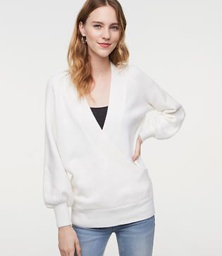 LOFT Wrap Tunic Sweater | LOFT