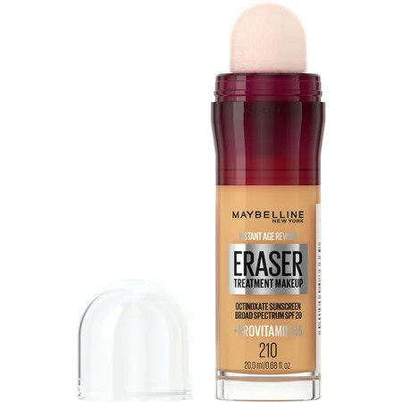 Maybelline Instant Age Rewind Eraser Treatment Foundation Makeup, SPF 20, 210, 0.68 fl oz | Walmart (US)