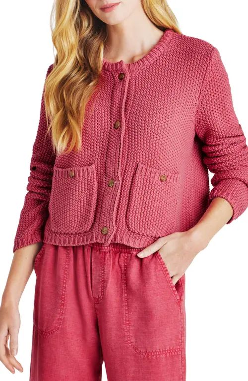 Splendid Andrea Crop Cardigan in Rossa at Nordstrom, Size X-Small | Nordstrom