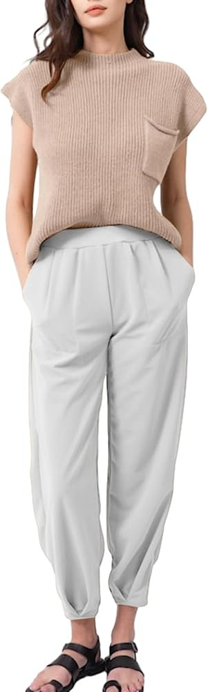 COZYPOIN Women's Sweater Sets 2 Pieces Outfits Knitted Sweater Pullover Tops and High Waisted Pan... | Amazon (US)