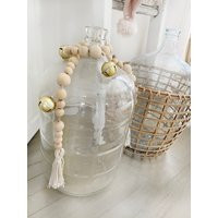 Wood Bead Garland With Bells, Beaded Garland, Bohemian Decor, Party Banner, Boho Nursery Wedding | Etsy (US)