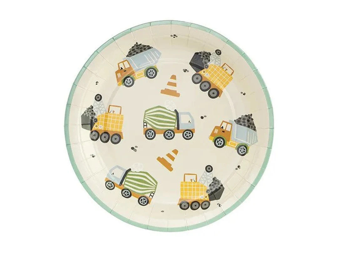 Under Construction Party Plates Construction Vehicles Plates Construction Birthday Dump Truck Par... | Etsy (US)