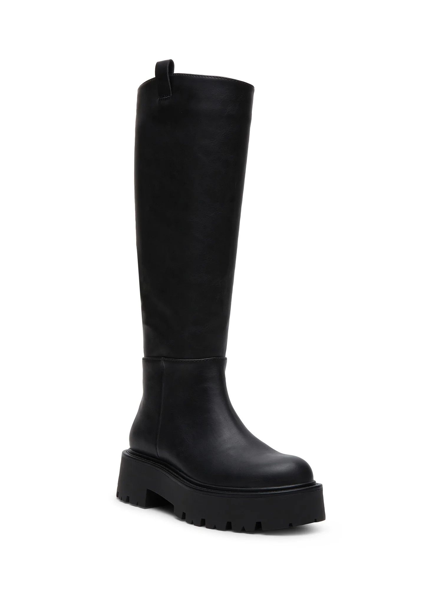Madden Girl Women's Crowww Platform Lug Sole Knee High Boots (Wide Calf Available) - Walmart.com | Walmart (US)