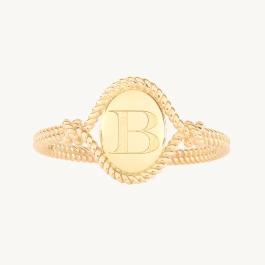 Love Knot Gold Signet Ring | Catbird