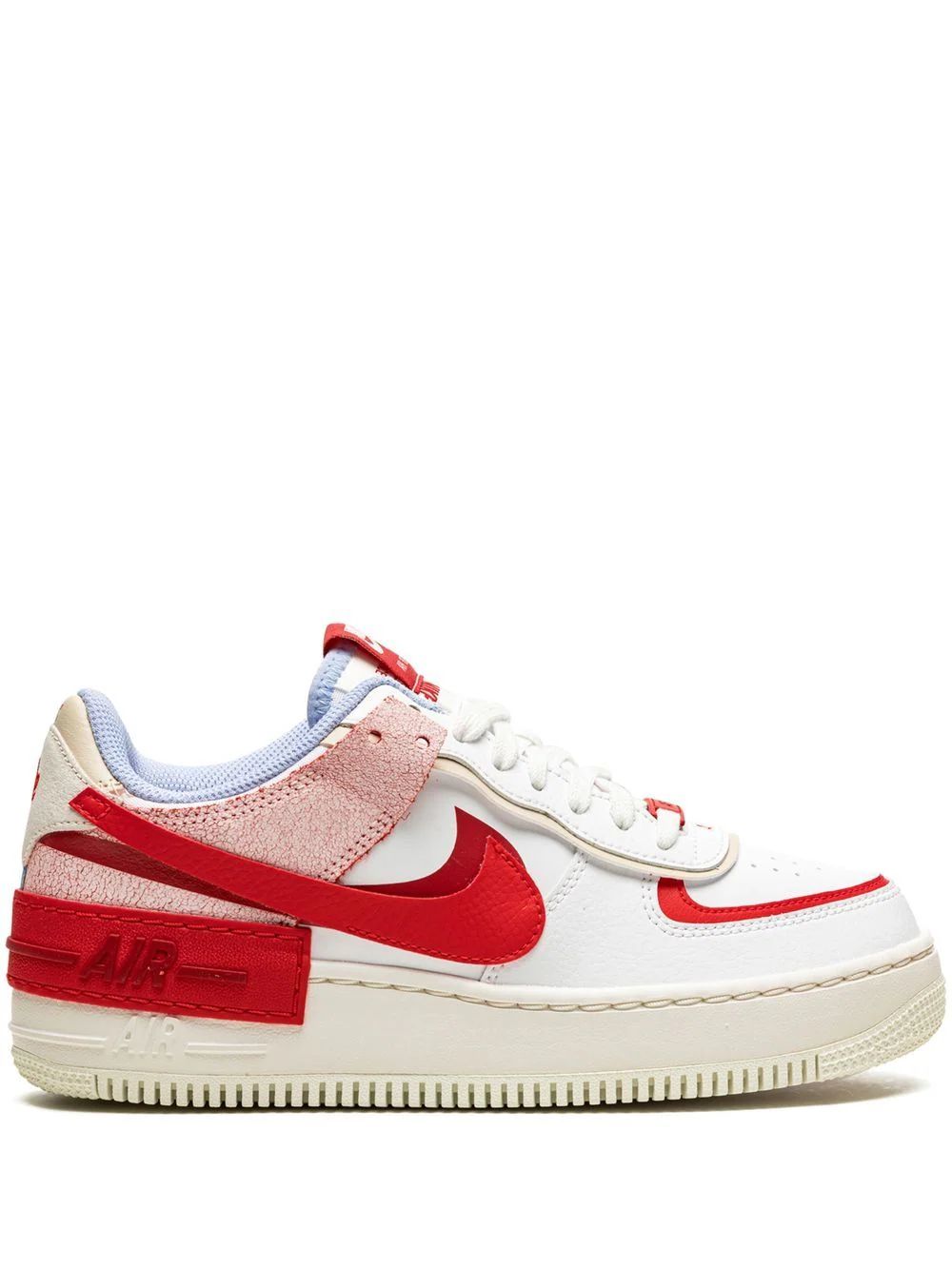 Nike Air Force 1 Low Shadow "Red Cracked Leather" Sneakers - Farfetch | Farfetch Global