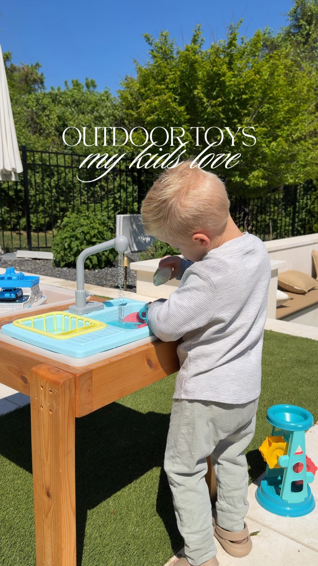 Outdoor toys my kids love (age 2, 4, and 6).  Water table, play sink, & more! 

#LTKSeasonal #LTKKids