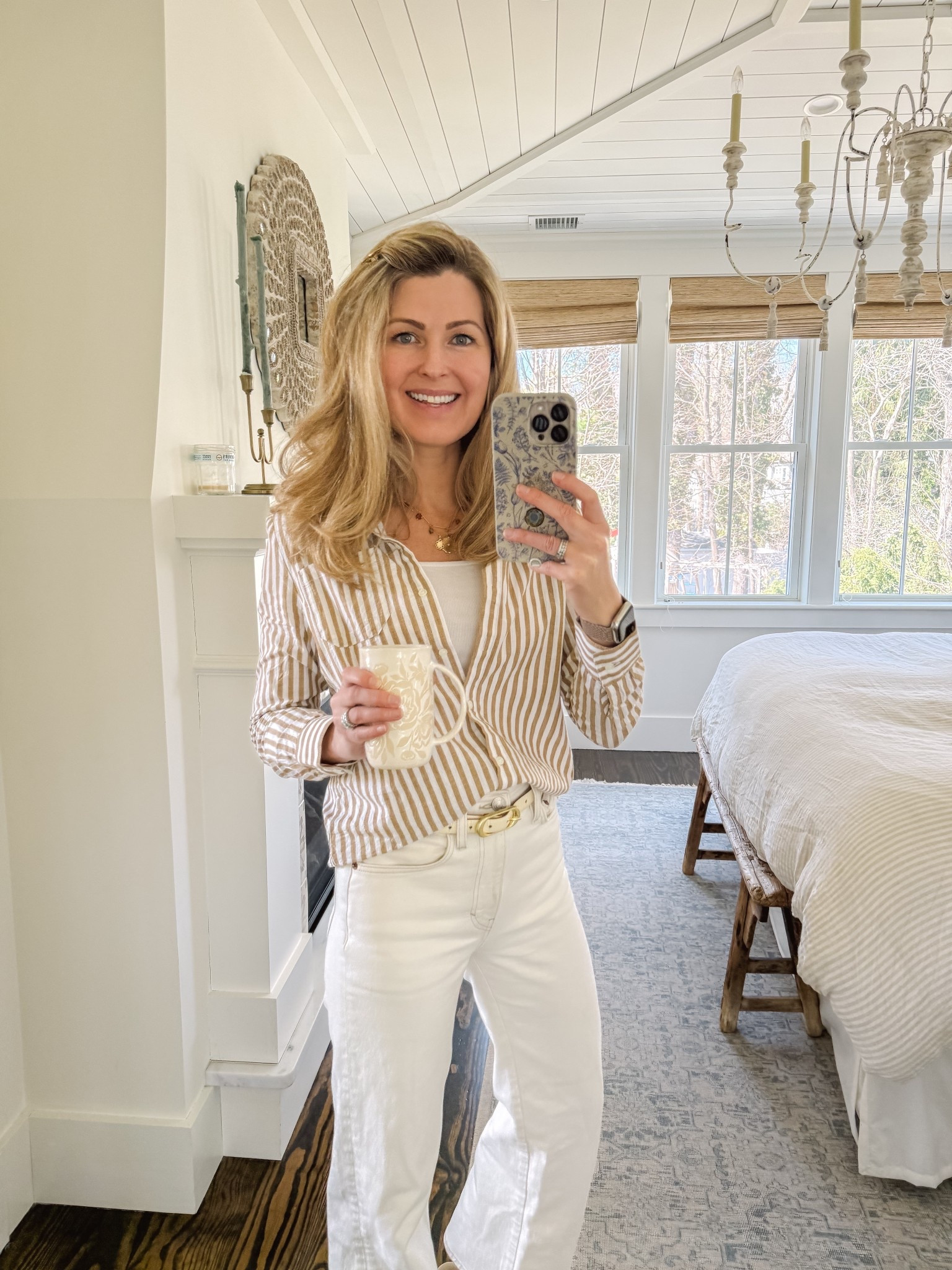 Neutrals today, which naturally means I’ll find my way into the garden or paint something and get all dirty. But I love a neutral stripe! My woven mules are from Target, a few years old so I linked some similar options. 

#LTKStyleTip #LTKOver40 #LTKFindsUnder100