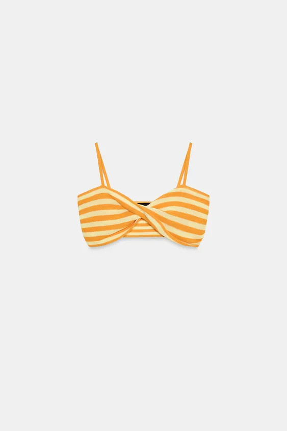 STRIPED KNIT TOP | Zara US