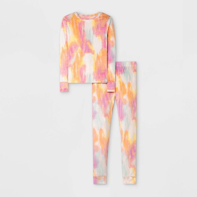 Girls' Snug Fit Tie-Dye Pajama Set - Cat & Jack™ | Target
