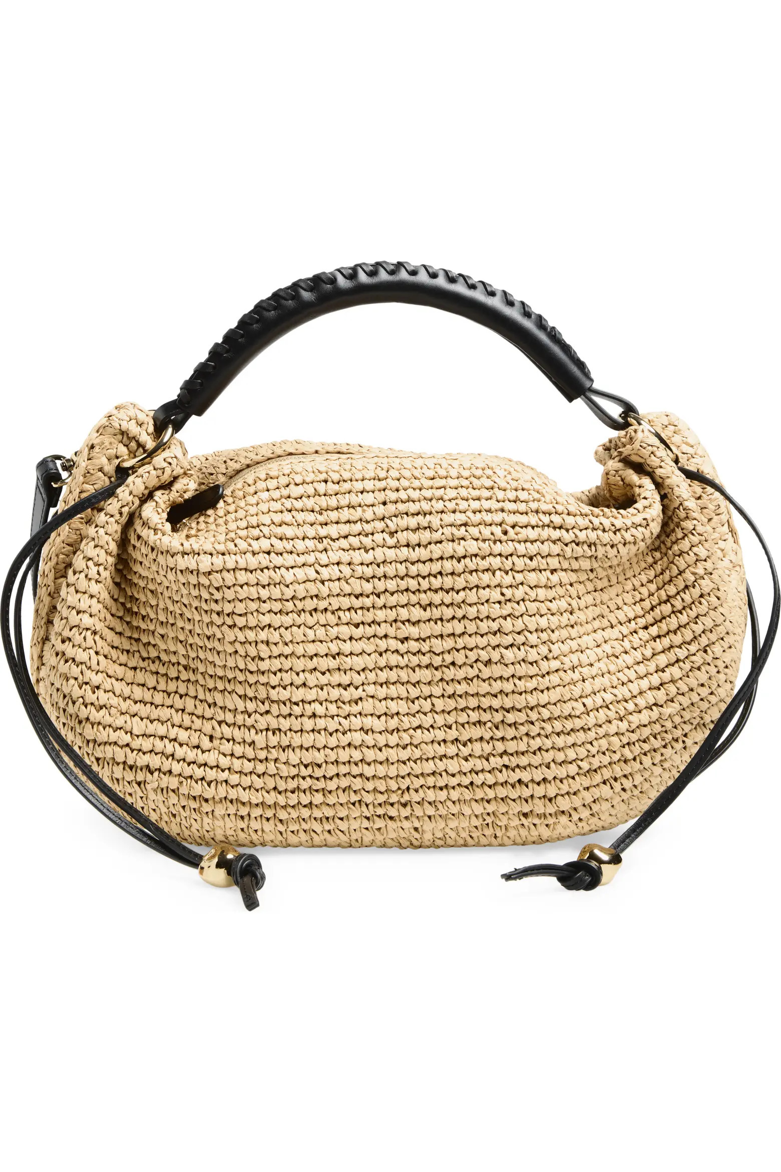 The Camren Gathered Shoulder Bag in Raffia (Women) | Nordstrom | Nordstrom