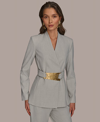 Women's Belted Blazer | Macy's