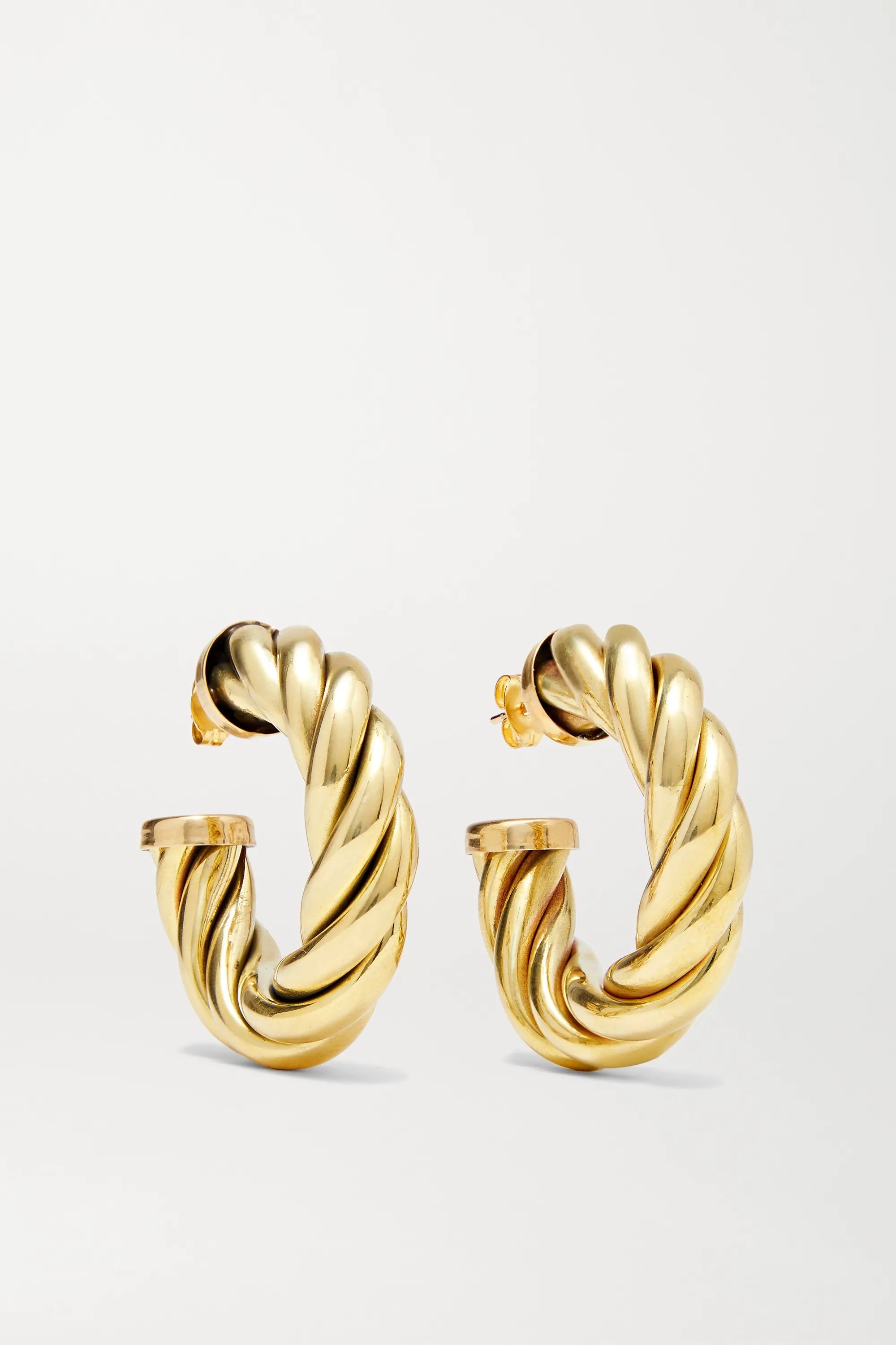 Spira gold-tone hoop earrings | NET-A-PORTER (US)