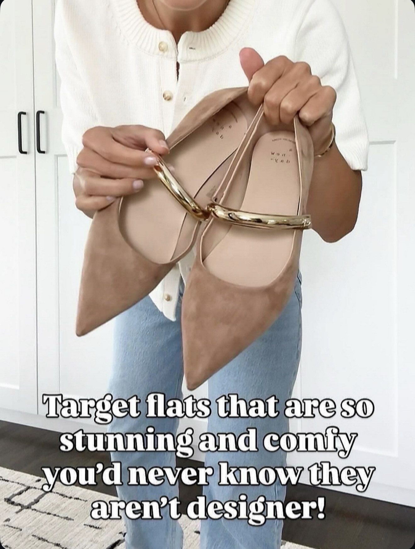 These Target flats look designer but feel insanely comfy 🤎 🔗⬇️

#LTKOver40 #LTKmomlife #LTKootd