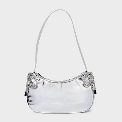 Bow Shoulder Bag - Wild Fable™ Silver | Target