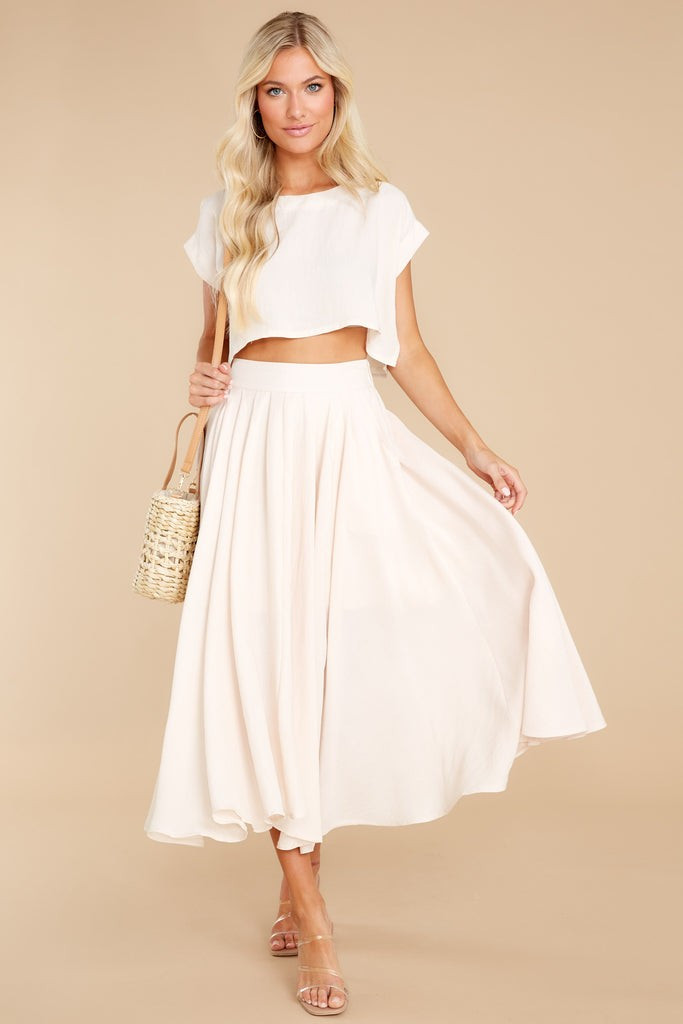 Sweet Memory Of Us Natural Two Piece Set | Red Dress 