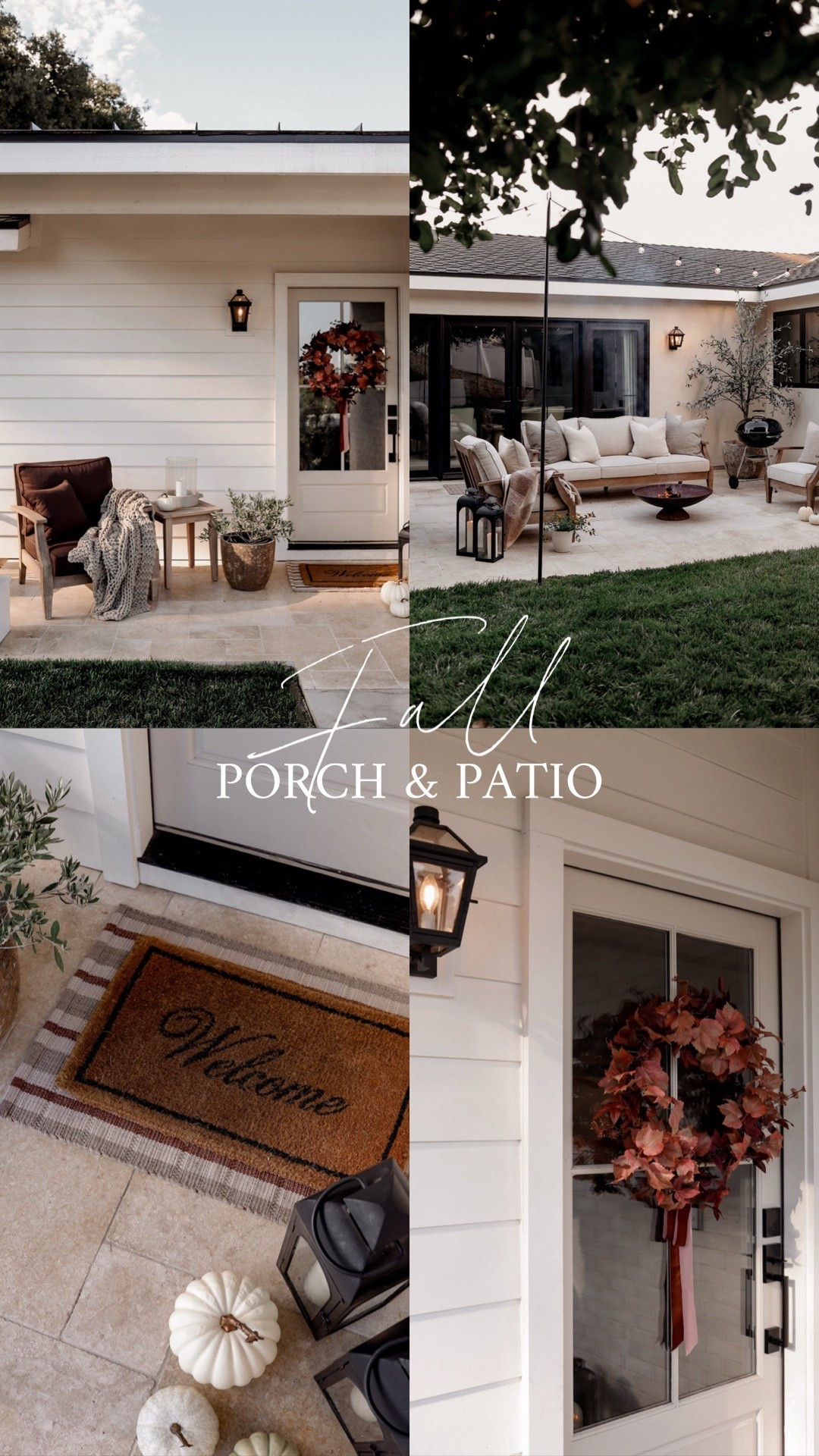 Shop our fall porch and patio! 

#LTKSeasonal #LTKHome #LTKSaleAlert