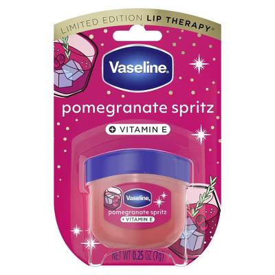 Vaseline Holiday Limited Edition Lip Balm - Pomegranate Spritz - Travel Size - 0.25oz | Target