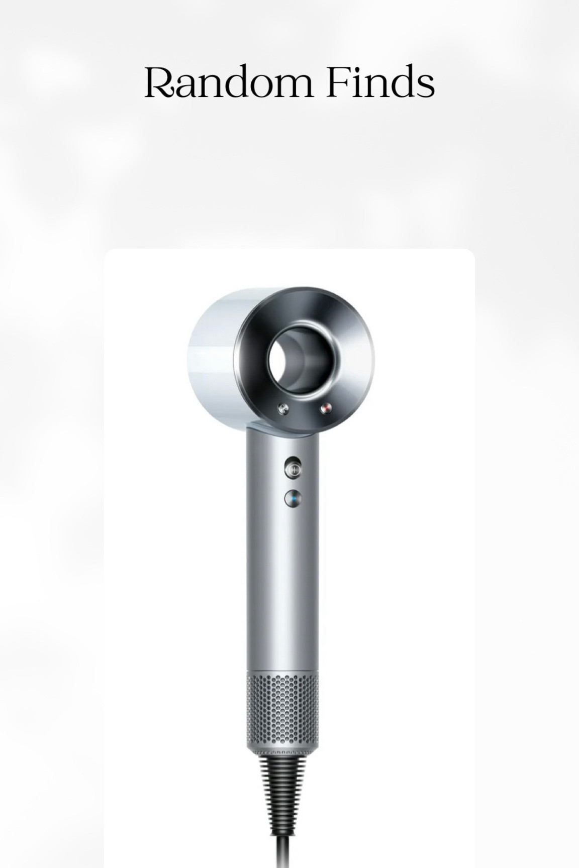 Dyson hairdryer 

#LTKxWalmart #LTKSaleAlert #LTKBeauty