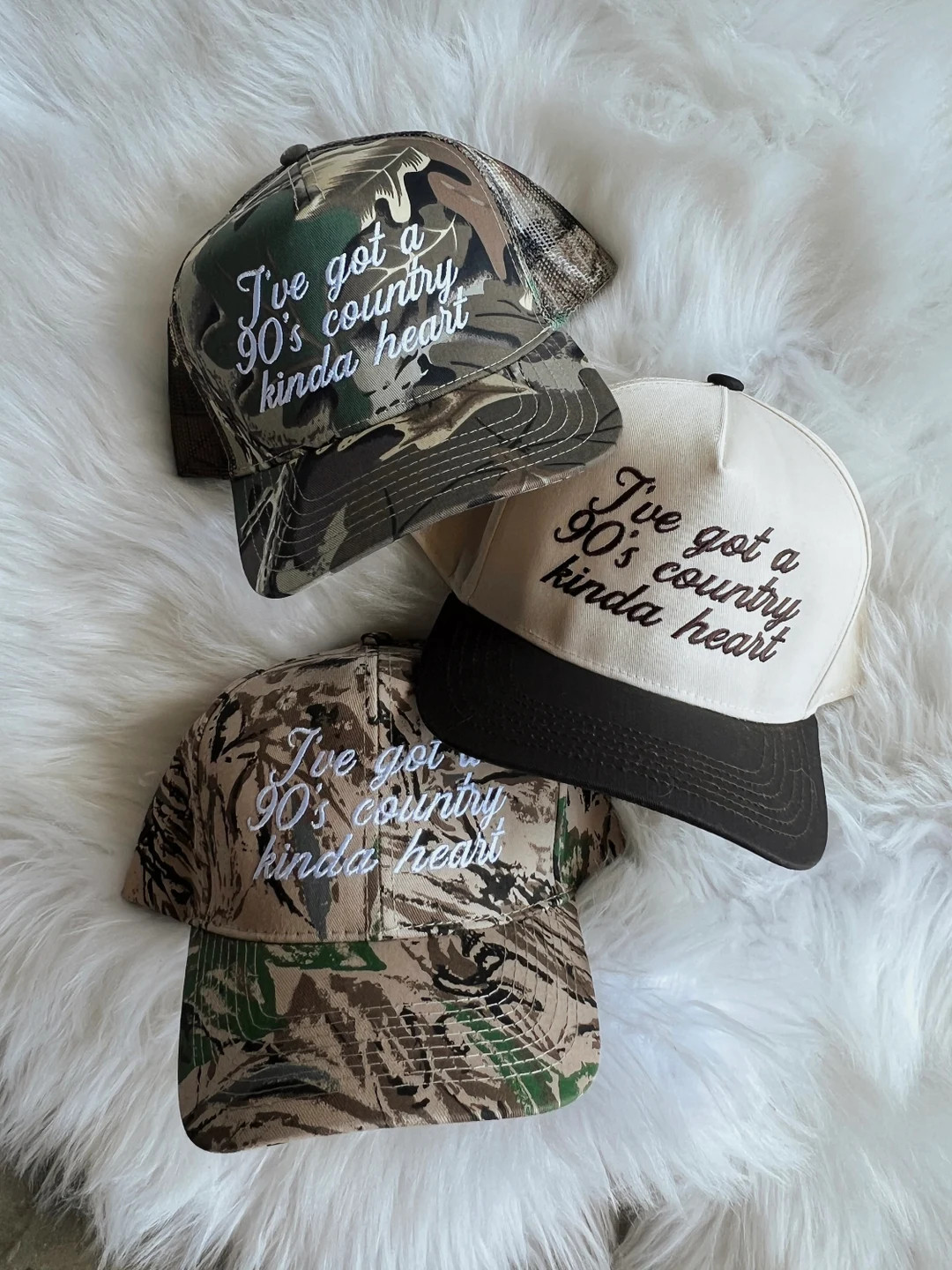 90's Country Kinda Heart Canvas Trucker Hat - Etsy | Etsy (US)