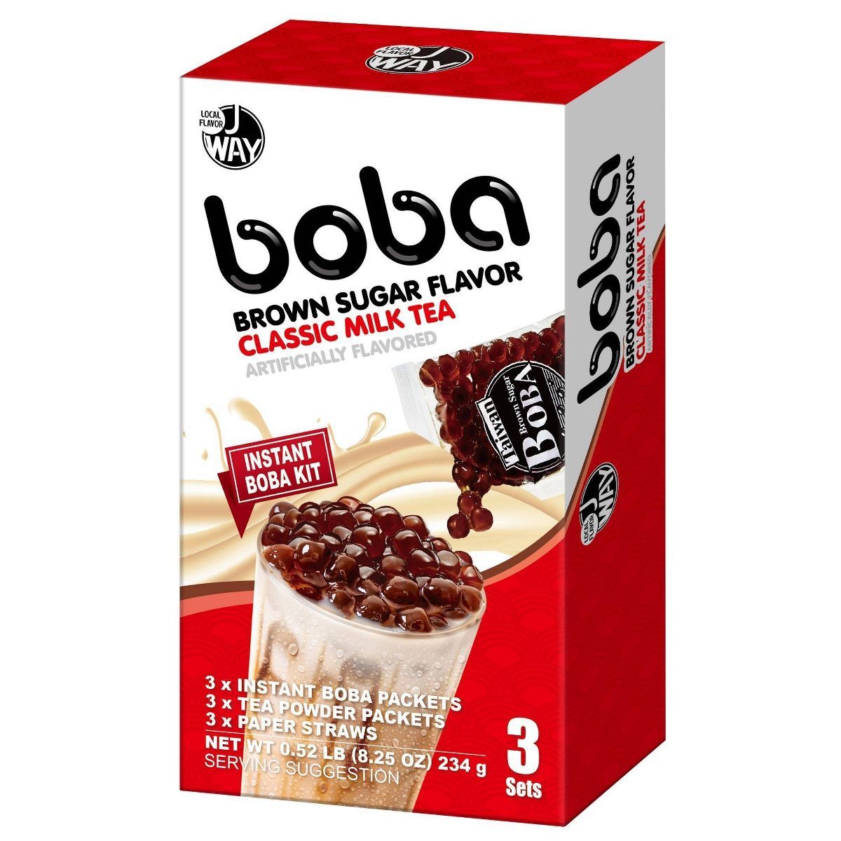 J Way Instant Boba Kit Classic Milk Tea Black Tea Variety - 8.25oz | Target