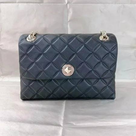 Kate Spade WKRU7076 Natalia Smooth Quilted Medium Flap Shoulder Bag In Black | Walmart (US)