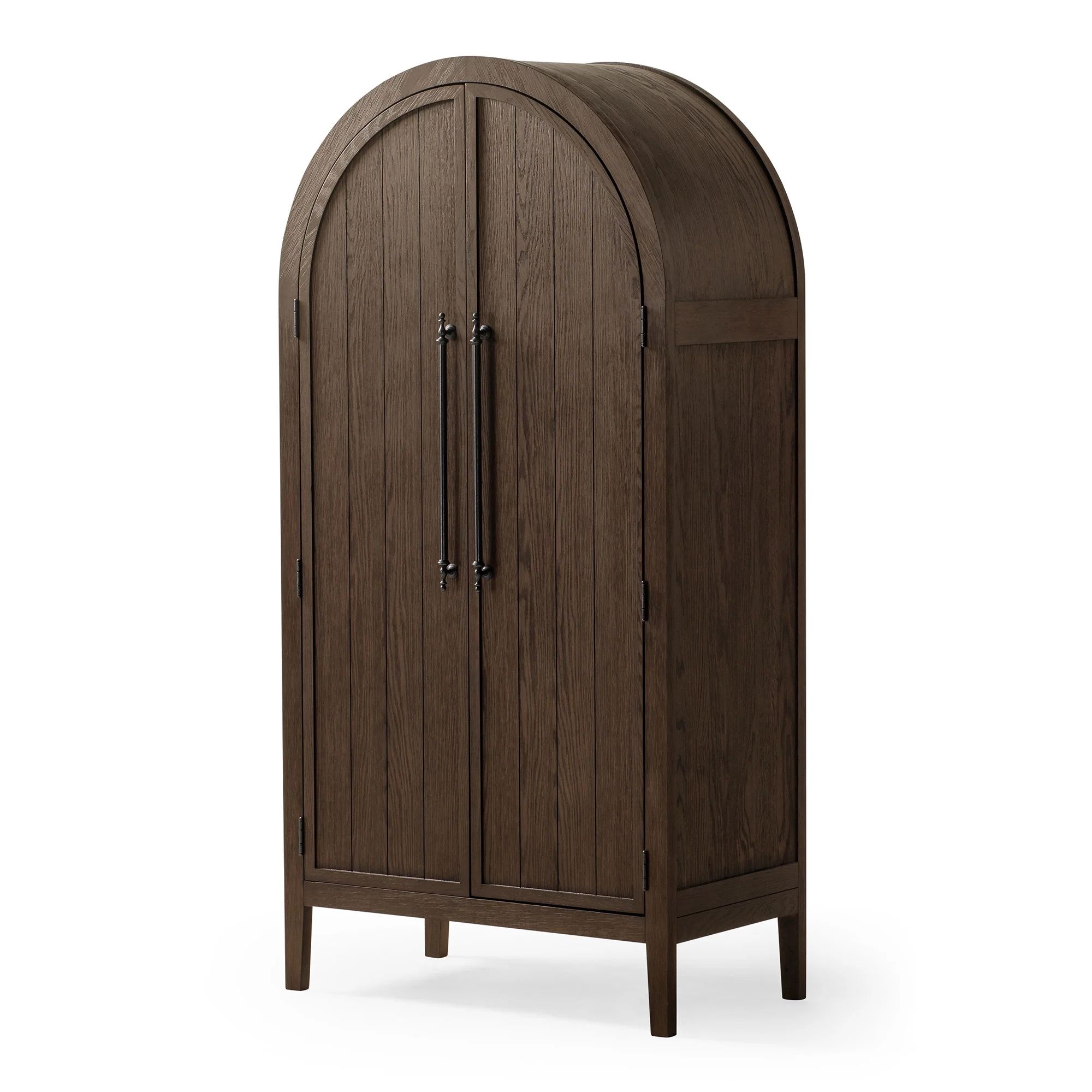 Maven Lane Selene Classical Wooden Cabinet in Antiqued Brown Finish - Walmart.com | Walmart (US)