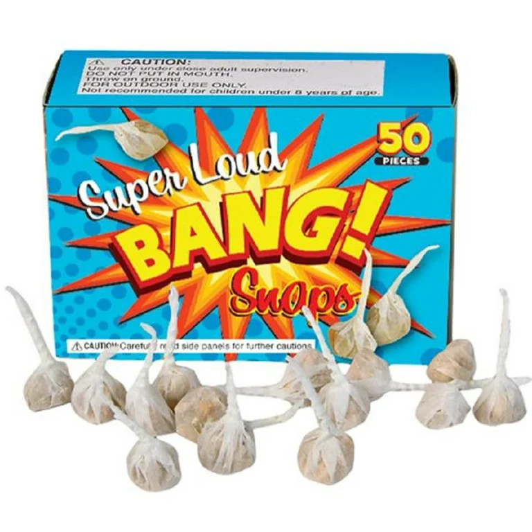 Nicky Bigs Novelties 1000 Bang Party Snaps Snap Pop Pop Snapper Throwing Poppers Trick Noise Make... | Walmart (US)