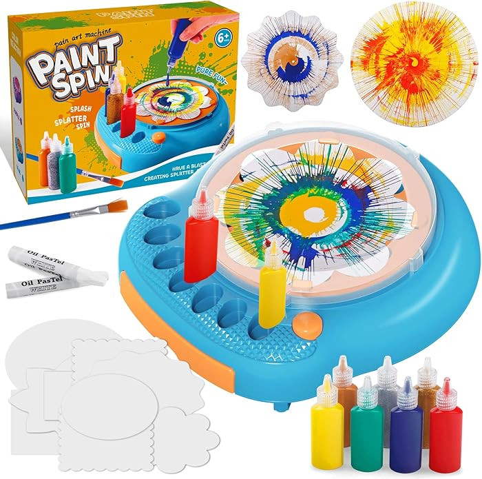 Paint Spin Art Machine Kit for Kids, Arts & Crafts, Ages 6 7 8 9 Year Old, Blue
        Painting ... | Amazon (US)
