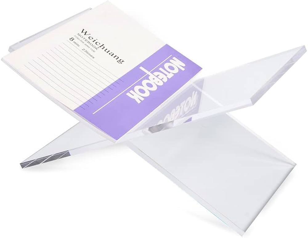 Large Clear Acrylic Book Stands for Display, Amlits, Best Reading Bookstand Display Open Holder f... | Amazon (US)