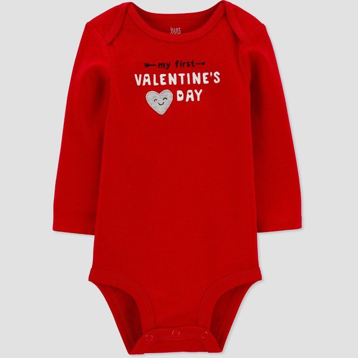 Carter's Just One You® Baby 'My First Valentine's Day' Bodysuit - Red | Target