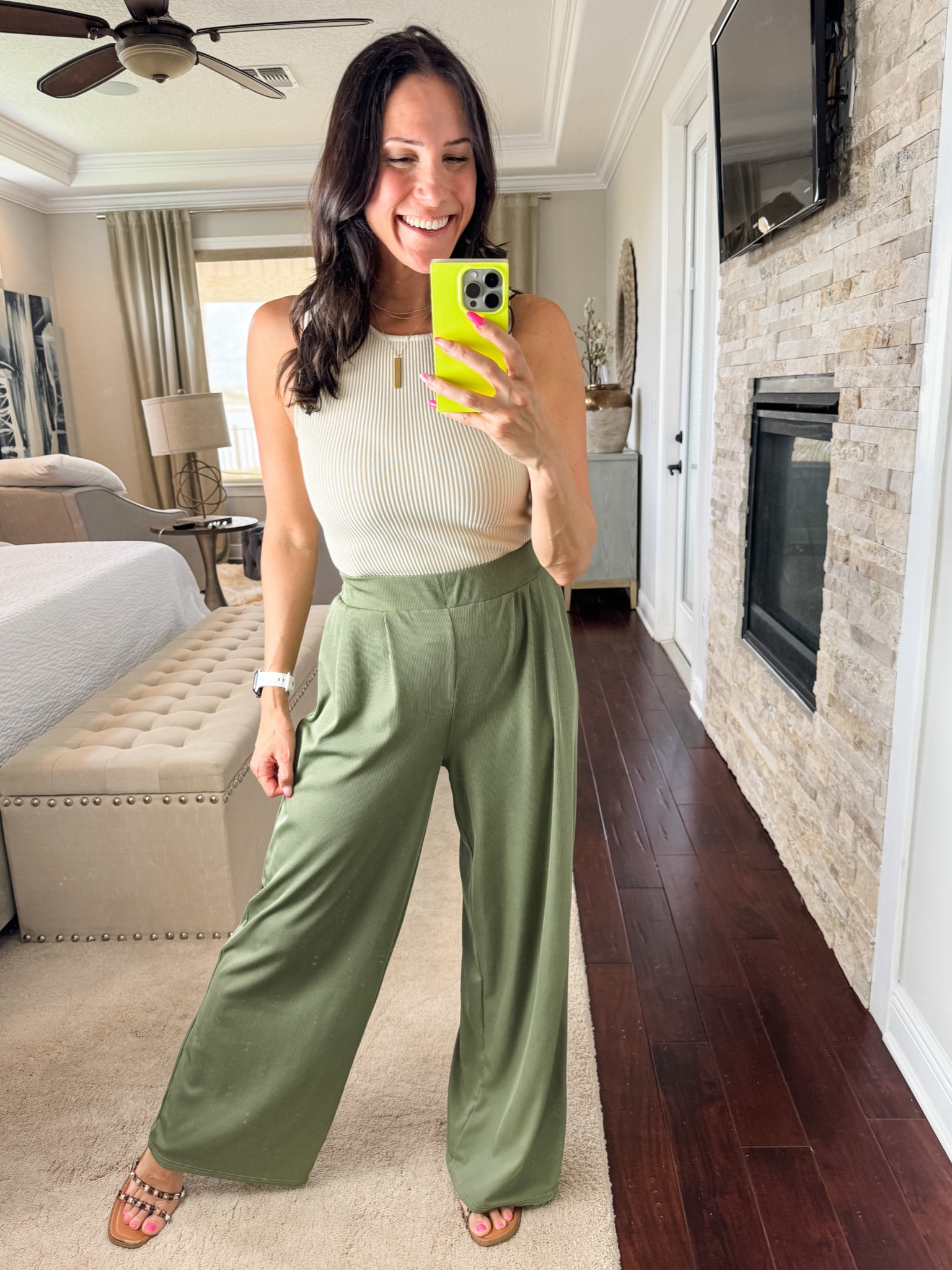 this top is ribbed and a bit thicker than the other options, it helps dress up the pants a bit and I like it. True to size - medium in both! Shoes are on sale right now for less than $10! 

#LTKFindsUnder50 #LTKStyleTip #LTKSeasonal