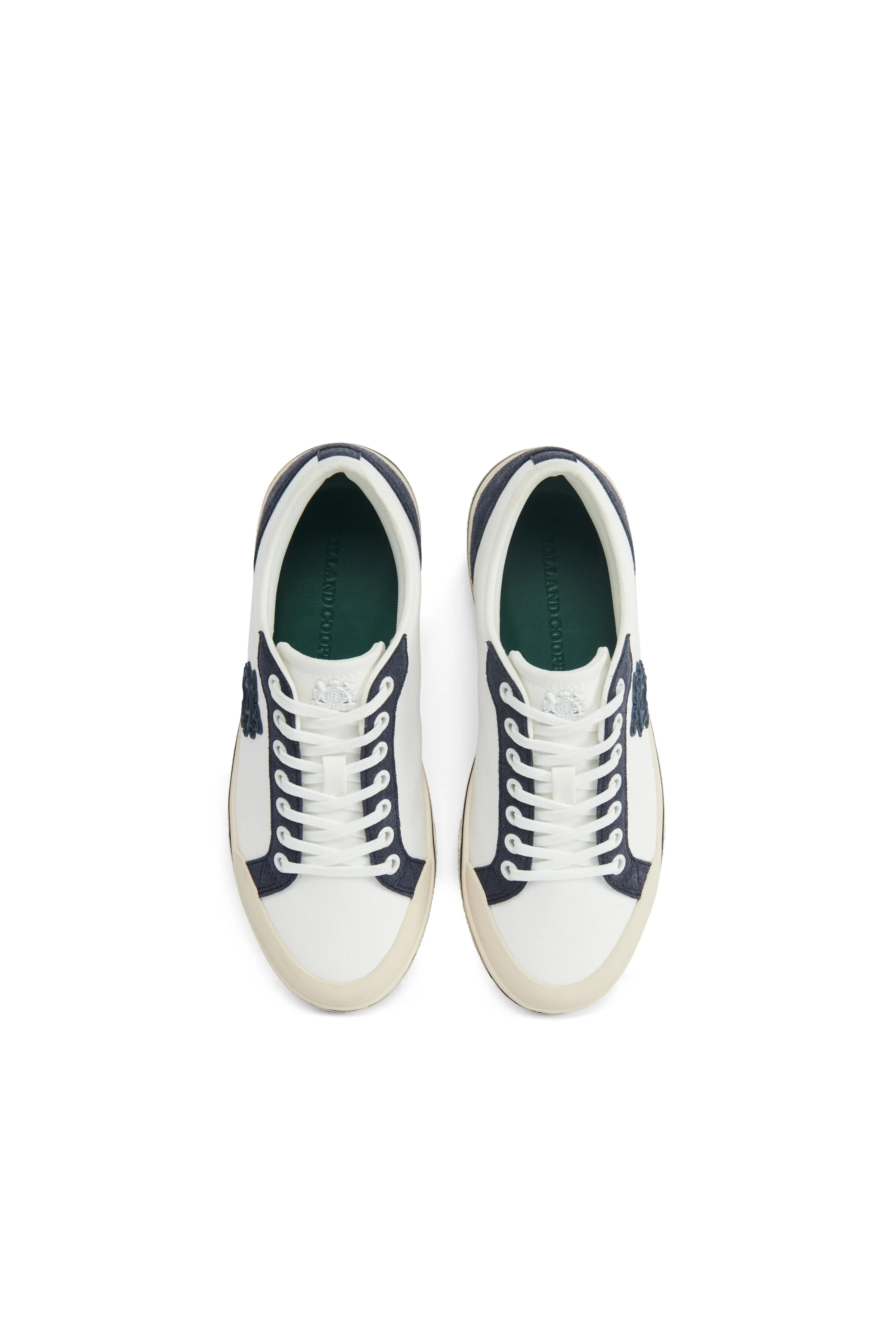 Mayfair Court Trainer (Off White Navy) | Holland Cooper
