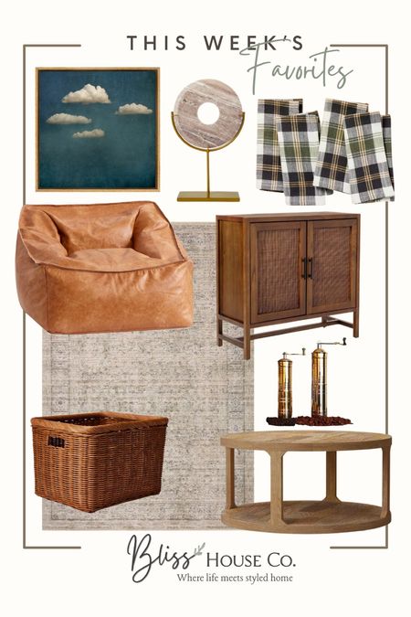 LTK favorites from this week!

Leather chair, cloth napkins, marble decor, cabinet, wood coffee table, wall art, Loloi rug, rattan basket

#LTKhome