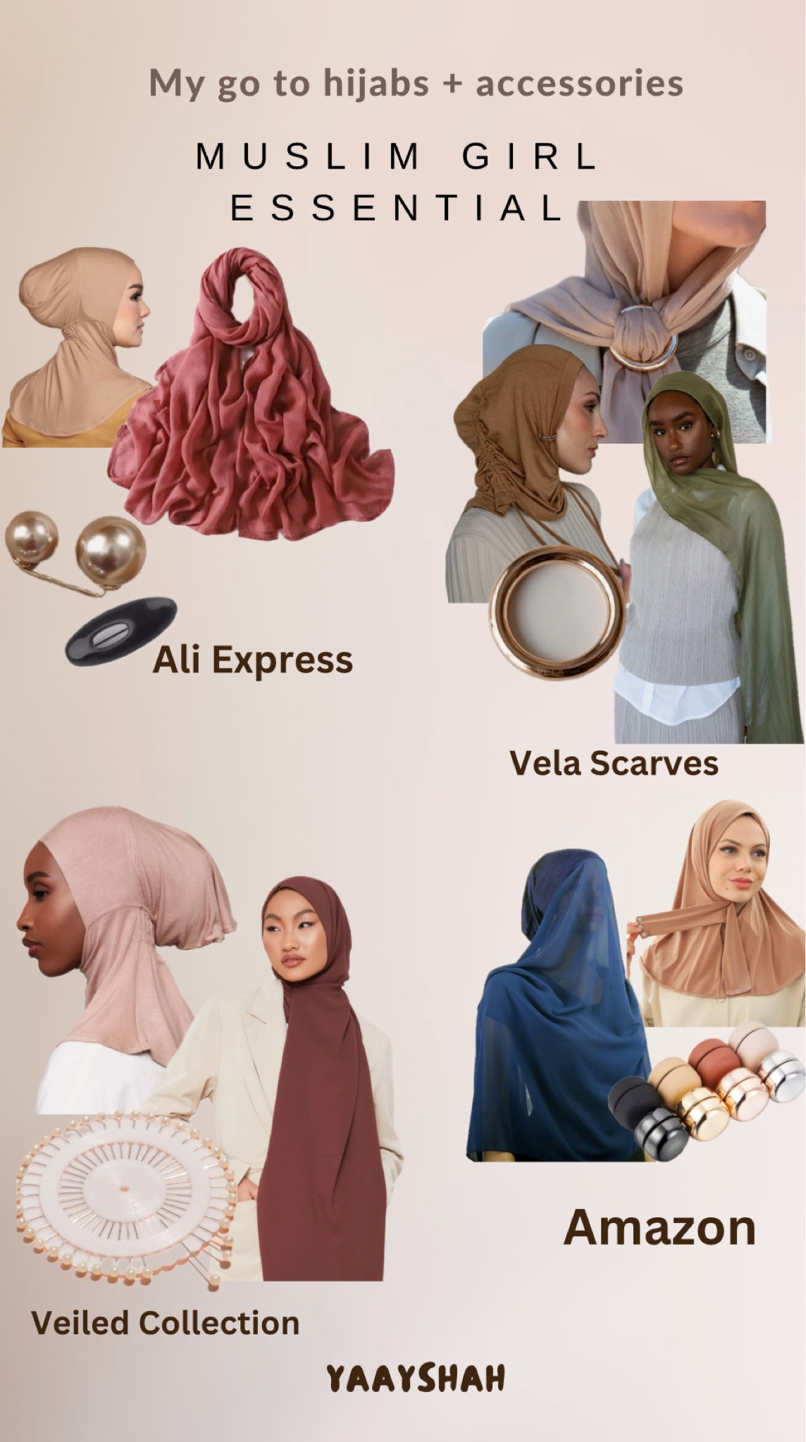 My go to hijabs & accessories 

#LTKstyletip #LTKfindsunder50