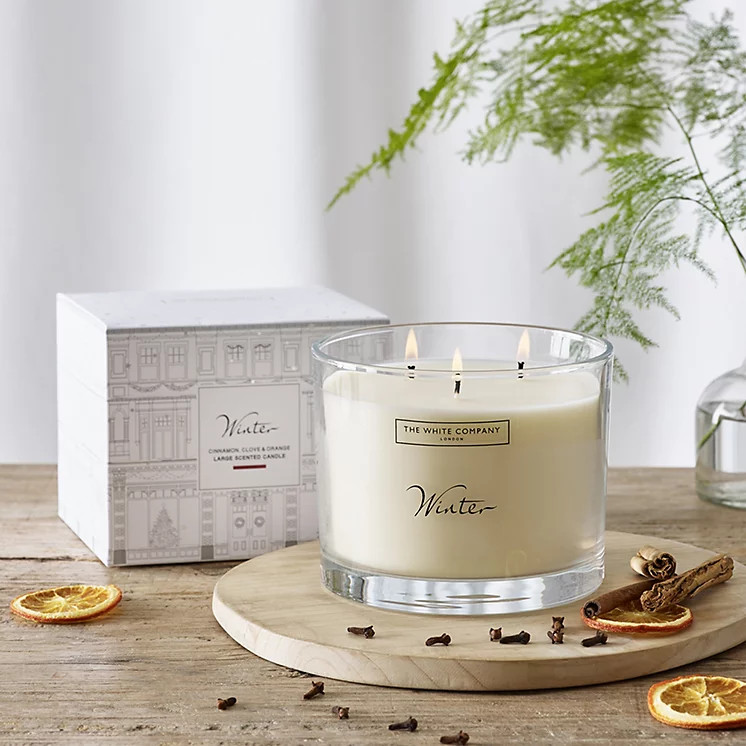 Winter Large Candle | The White Company UK & ROW