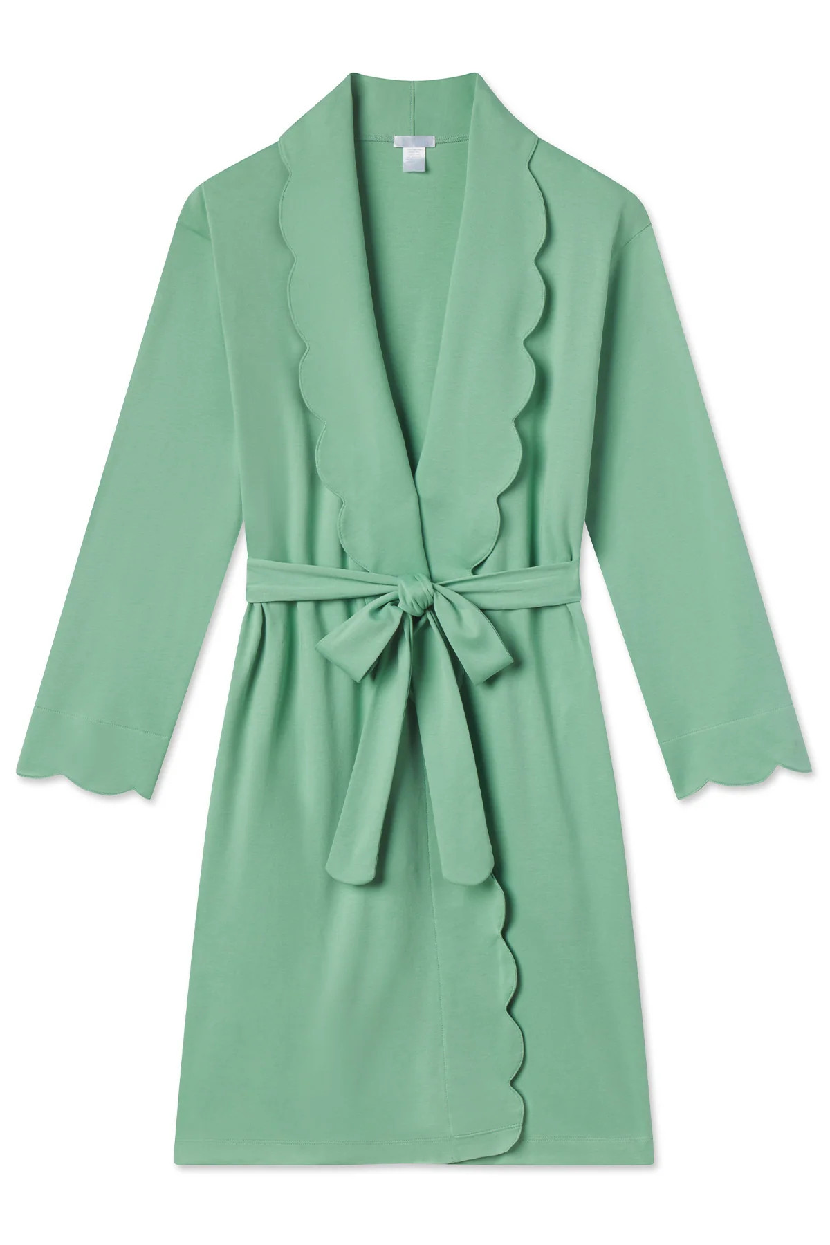 Pima Scallop Robe in Meadow | Lake Pajamas