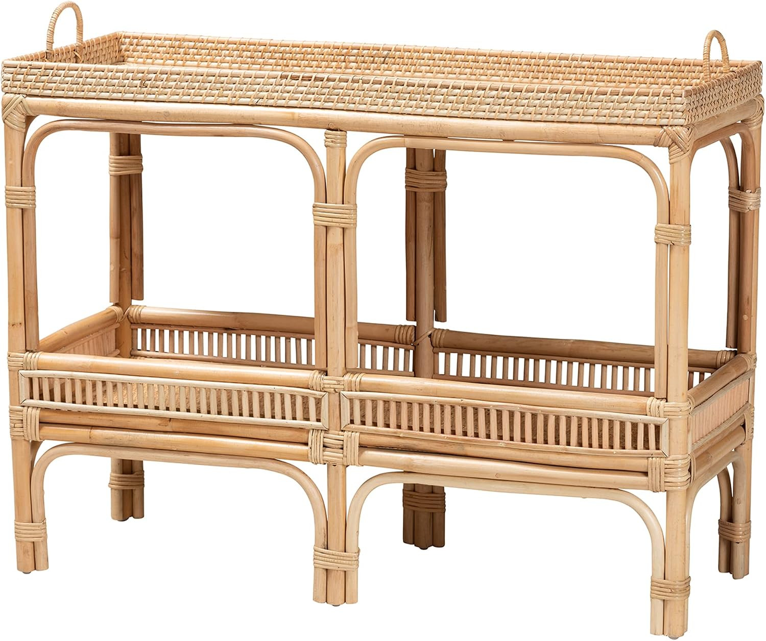 Baxton Studio Lombok Console Table, One Size, Natural Brown | Amazon (US)