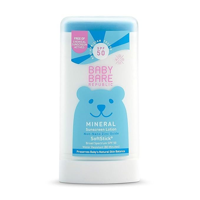 Bare Republic Baby Mineral SPF 50 Sunscreen and Sunblock SoftStick, Pediatrician Tested and Vegan... | Amazon (US)