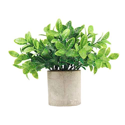 iFLOVE Small Fake Plants, Cute Artificial Potted Plant, Look Real Plastic Greenery in Pot for Bat... | Walmart (US)