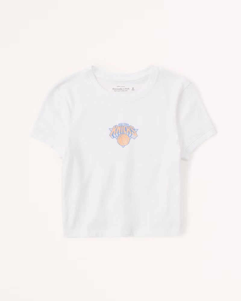 Sporty New York Knicks Baby Tee | Abercrombie & Fitch (US)