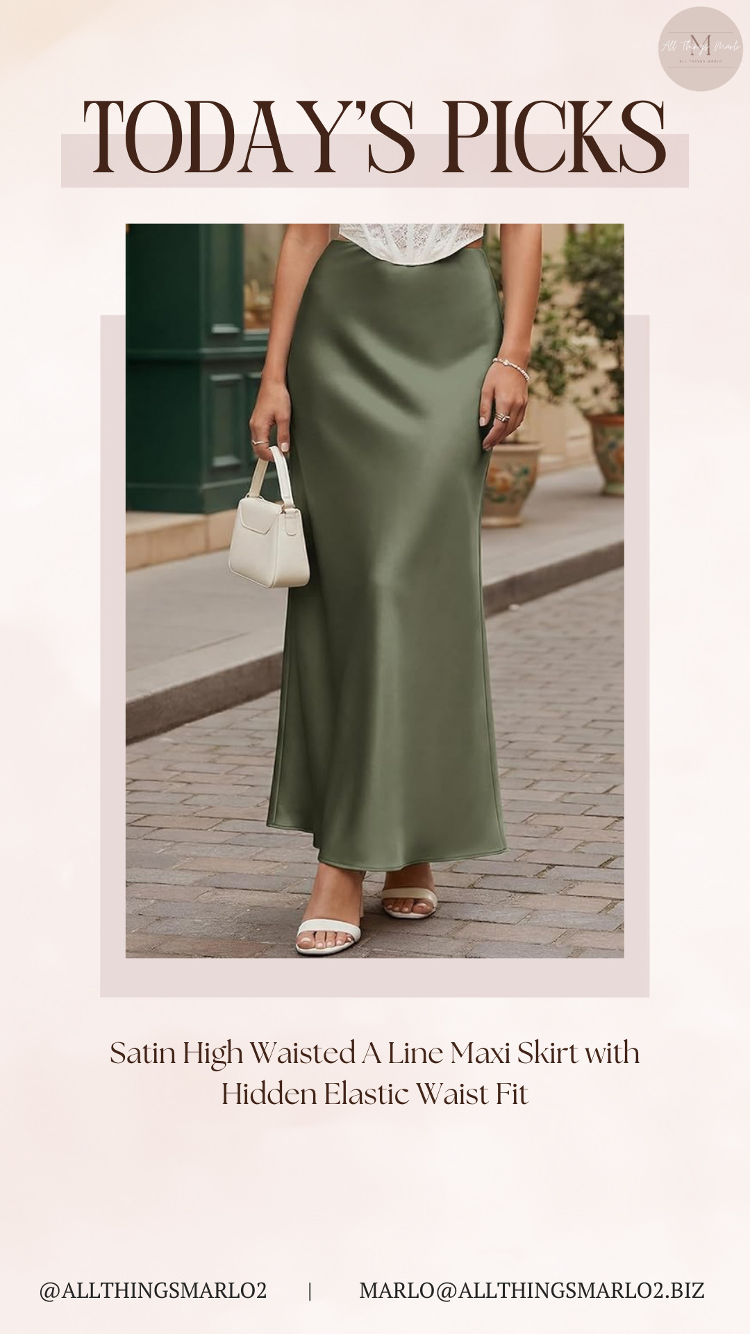 Satin High Waisted A Line Maxi Skirt with Hidden Elastic Waist Fit 

 #LTKSeasonal #LTKWorkwear #LTKTravel