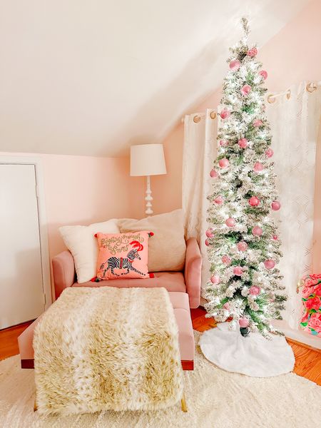 A Christmas tree for every room in the house!🎄✅ But honestly I’m so glad I grabbed this 7ft flocked❄️ pencil tree while it was on sale! It’s so cozy, and the quality is 10/10 yay again on these trees!✨ 

#LTKHoliday #LTKSeasonal #LTKhome