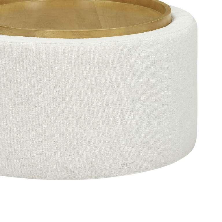 Beautiful Drew Stowaway Coffee Table with Storage by Drew Barrymore, Cream - Walmart.com | Walmart (US)