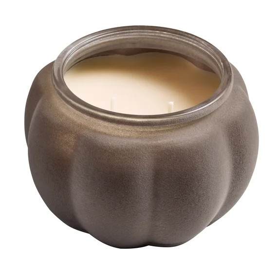 Better Homes & Gardens 2-Wick 12.7 oz Flocked Pumpkin Jar Candle, Brown Butter Pumpkin | Walmart (US)