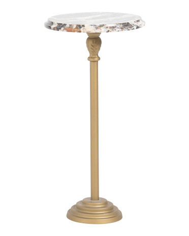 12x24 Zebra Marble Top Table | TJ Maxx