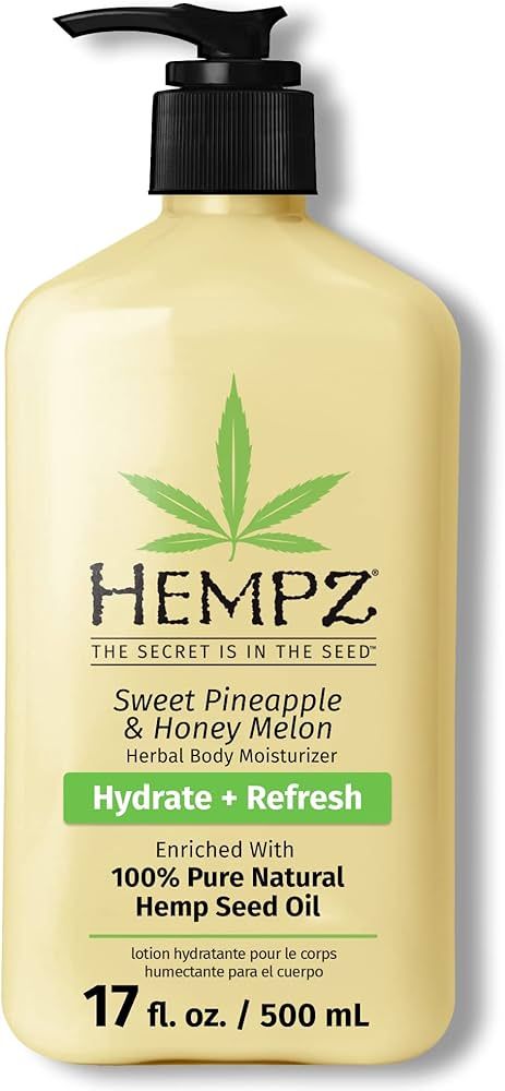 HEMPZ Body Lotion - Sweet Pineapple and Honey Melon - Daily Moisturizing Cream - 17oz | Amazon (US)