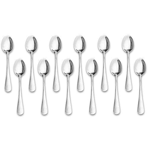 Demitasse Espresso Spoons,12-piece Mini Coffee Tiny Stainless Steel Spoons Bistro Small Spoons for D | Amazon (US)
