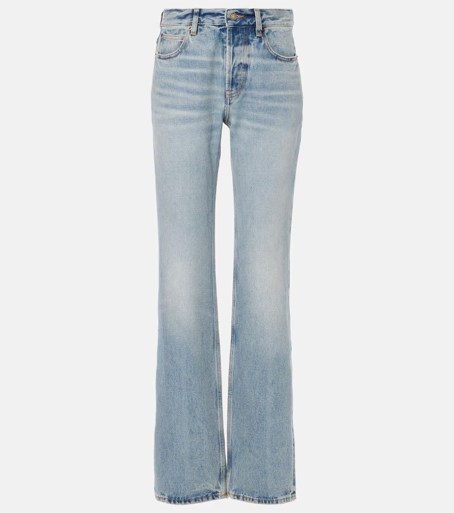 Saint Laurent Nico high-rise straight jeans | Mytheresa (US/CA)