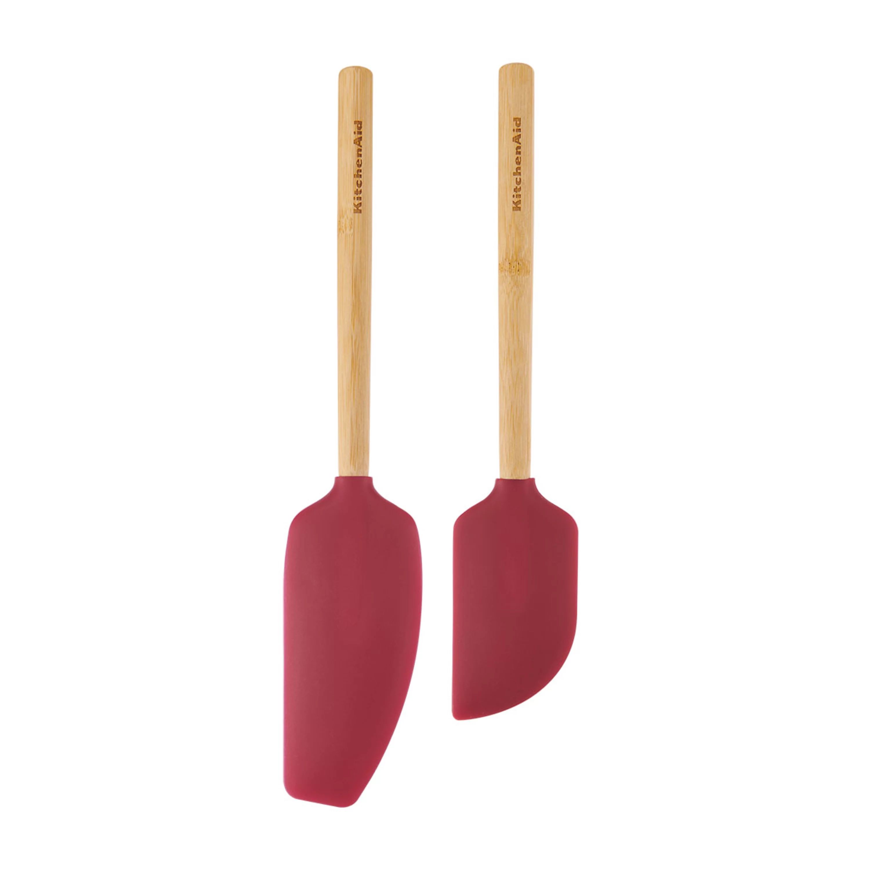 Kitchenaid Bamboo and Silicone 2-piece Spatula Set in Empire Red | Walmart (US)